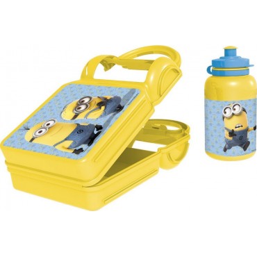 Minions Stor Value Combo Plastic 500ml Tiffin Box Set, Blue Yellow